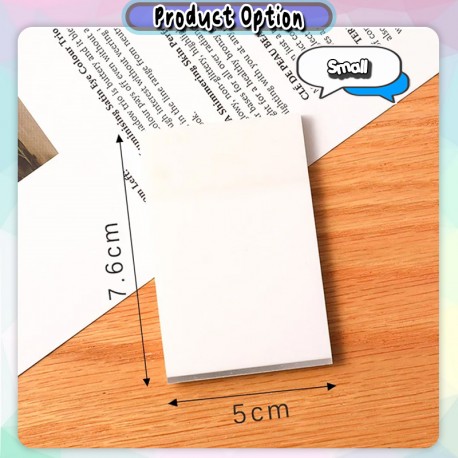 [Little B House] 50 Sheets Transparent Note Sticky Memo Pad Clear Post-it Notes Stick On Notes Kertas Nota -ST67