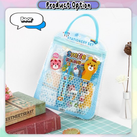 [Little B House] 7in1 Stationary Set Goodies Birthday Christmas Gift Chirldren\'s Day Set Alat Tulis -ST69