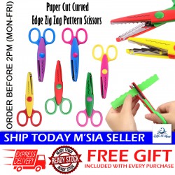 [Little B House] Kids Art Scissors Zig Zags Scissor Wave Scissors Lace Scissors Craft Gunting Art - ST70
