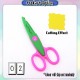 [Little B House] Kids Art Scissors Zig Zags Scissor Wave Scissors Lace Scissors Craft Gunting Art - ST70