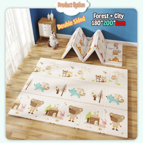 [Little B House] Waterproof Foldable Baby Play Mat Crawling Encourages Folding Playmat Tikar Bayi - BS04