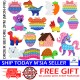 [Little B House] Pop It Push Bubble Sensory Rainbow Toy Mental Arithmetic Toys Mainan Pop - BT299