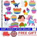 [Little B House] Pop It Push Bubble Sensory Rainbow Toy Mental Arithmetic Toys Mainan Pop - BT299
