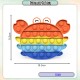[Little B House] Pop It Push Bubble Sensory Rainbow Toy Mental Arithmetic Toys Mainan Pop - BT299