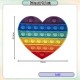 [Little B House] Pop It Push Bubble Sensory Rainbow Toy Mental Arithmetic Toys Mainan Pop - BT299
