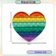 [Little B House] Pop It Push Bubble Sensory Rainbow Toy Mental Arithmetic Toys Mainan Pop - BT299