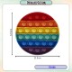 [Little B House] Pop It Push Bubble Sensory Rainbow Toy Mental Arithmetic Toys Mainan Pop - BT299