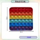 [Little B House] Pop It Push Bubble Sensory Rainbow Toy Mental Arithmetic Toys Mainan Pop - BT299