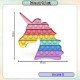 [Little B House] Pop It Push Bubble Sensory Rainbow Toy Mental Arithmetic Toys Mainan Pop - BT299