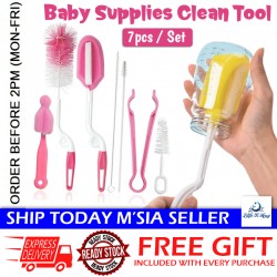 [Little B House] Baby Bottle Brush Set Nipple Brush Milk Bottle Brush Cleaning Tools 奶瓶刷 奶嘴刷 Berus Botol Susu -TW34