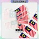 [Little B House] Iron On Malaysia Flag Brooch Bendera Malaysia Lencana Jalur Gemilang Malaysia Badge 马来西亚徽章热印 国旗徽章 - ST75