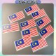 [Little B House] Iron On Malaysia Flag Brooch Bendera Malaysia Lencana Jalur Gemilang Malaysia Badge 马来西亚徽章热印 国旗徽章 - ST75