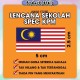 [Little B House] Iron On Malaysia Flag Brooch Bendera Malaysia Lencana Jalur Gemilang Malaysia Badge 马来西亚徽章热印 国旗徽章 - ST75