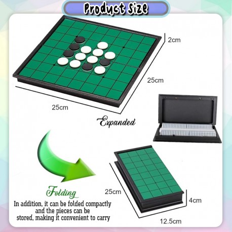 [Little B House] Reversi Magnetic Chess Othello Board Game Black White Chess Family Game 奥赛罗棋 黑白棋 Catur Othello -BT274
