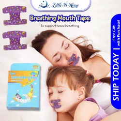 [Little B House] Anti Snore Mouth Tape For Kids Prevent Mouth Breathing Tape 口呼吸矫正贴止鼾 Pelekat Mulut Tidur Dengkur -BA40