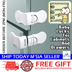 [Little B House] Baby Safety Lock Cabinet Lock Baby Drawer Lock Kids Safety 宝宝安全锁 Kunci Baby -BKM11