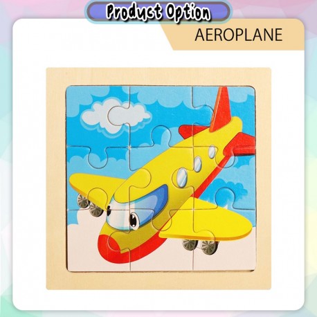[Little B House] Wooden 9pcs Jigsaw Puzzle Mini Early Learning Toys Education Montessori Toys 木制拼图 -BT352