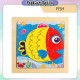 [Little B House] Wooden 9pcs Jigsaw Puzzle Mini Early Learning Toys Education Montessori Toys 木制拼图 -BT352