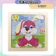 [Little B House] Wooden 9pcs Jigsaw Puzzle Mini Early Learning Toys Education Montessori Toys 木制拼图 -BT352