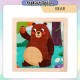 [Little B House] Wooden 9pcs Jigsaw Puzzle Mini Early Learning Toys Education Montessori Toys 木制拼图 -BT352