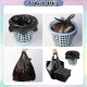 [Little B House] 50Pcs Disposable Vest Type Garbage Bag Black Plastics Trash Durable Waste Bag 垃圾袋 Beg Sampah - SO11