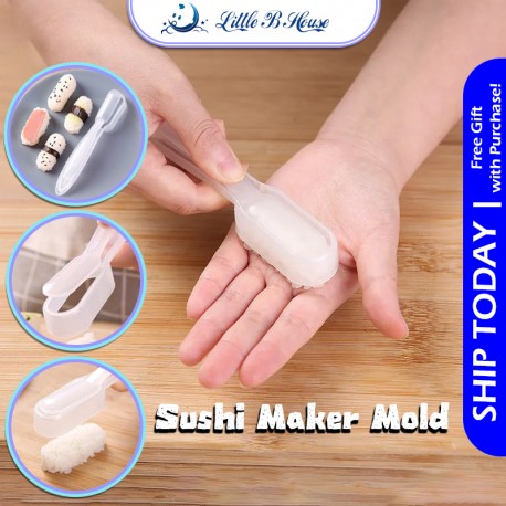 [Little B House] Sushi Mould Sushi Rice Maker Nigiri Mould Sushi Making Bento Accessories 寿司模具 饭团模具 Acuan Sushi -KW151