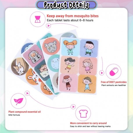 [Little B House] 36pcs Mosquito Patch Anti Mosquito Sticker Insect 防蚊贴 驱蚊贴 Pelekat Anti Nyamuk -BS16