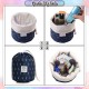 [Little B House]3pcs Set Barrel Drawstring Toiletry Bag Waterproof Cosmetic Cylinder_228596