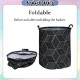 [Little B House] Large Laundry Basket Bag Foldable Round Storage Bin Clothes 洗衣篮脏衣篮_228687