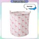 [Little B House] Large Laundry Basket Bag Foldable Round Storage Bin Clothes 洗衣篮脏衣篮_228691
