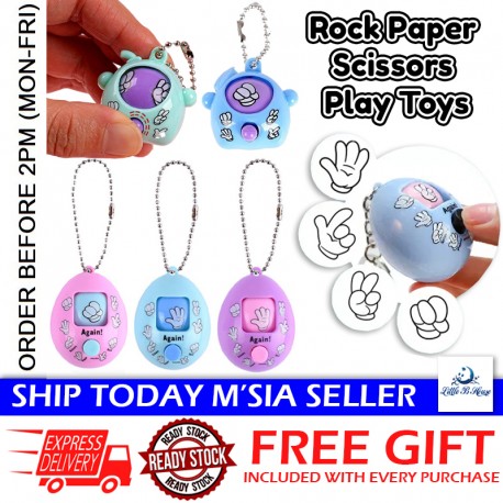 [Little B House] Rock, Paper, Scissors Finger Guessing Game Mini Toy Egg Spinner Toy Twisted Egg 猜拳游戏蛋 Mainan Mini-BT230