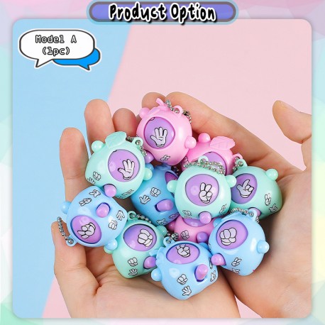 [Little B House] Rock, Paper, Scissors Finger Guessing Game Mini Toy Egg Spinner Toy