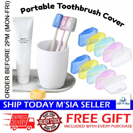 [Little B House] Toothbrush Cover Dustproof Toothbrush Case For Travel 牙刷盖 Penutup