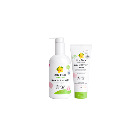 Little Étoile Care Eczema-prone Skincare Bundle for Delicate, Dry, Sensitive Skin (0+ months)- Nature-derived Ingredient