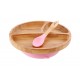 Avanchy Bamboo Suction Toddler Plate + Spoon