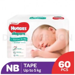 Huggies Platinum Diaper NB60 