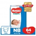 Huggies Dry Newborn Diapers NB64