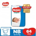 Huggies Dry Diaper Jumbo (NB64 x 3)