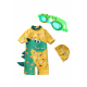 Little Two Kids Swimwear Dinasour Design + Goggle Crocodile ( 1y-6y )