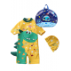 Little Two Kids Swimwear Dinosour Design & Bag (1y-6y)