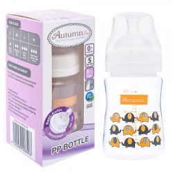 Autumnz PP Wide Neck Feeding Bottle (6oz/180ml) - Ellie Elephants *Single Pack*