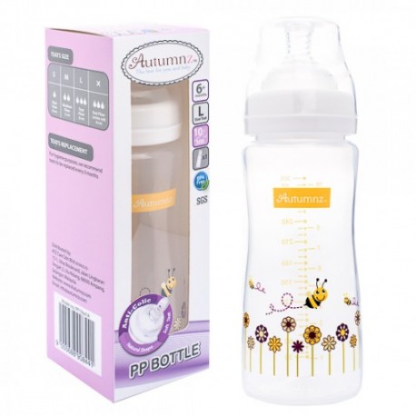 Autumnz PP Wide Neck Feeding Bottle (8oz/240ml) - Jovial Giraffe / Nautica *Twin Pack*