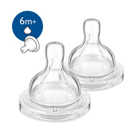 Avent Classic Silicone Teats Baby Bottle Feeding Accessory