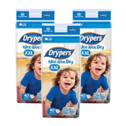 Drypers Wee Wee Dry Mega XXL40 (3 Packs)