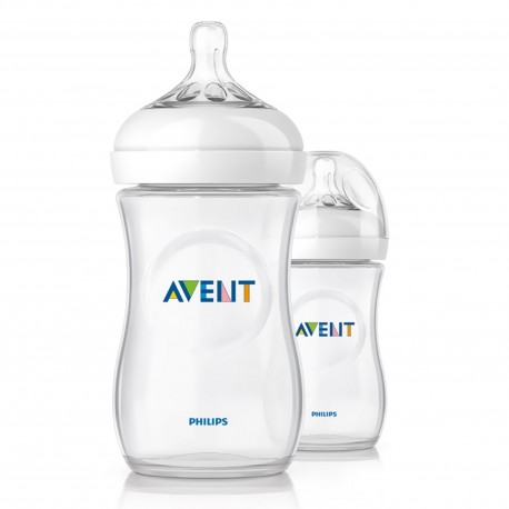 Philips Avent Natural Bottle 11oz / 330ml Twin Pack