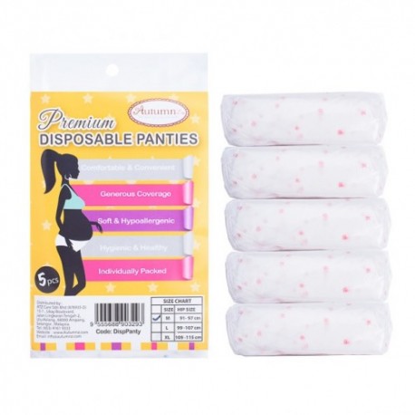 Autumnz - Premium Disposable Panty (5pcs/pack) - Assorted White