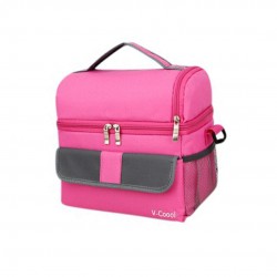V-Coool Classic Double Deck Cooler Bag (Pink)