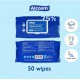 Alcosm 75% Alcohol Classic Wipes - 3 x 50's wipes (Value Pack)