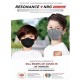 Resonance + NRG Mask Antiviral & Antibacterial Coating Technology Kids 10 - 13 Years Old 3 Ply Medical Mask (Black)