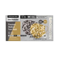 Neutrovis Premium/Military Extra Protection Ultra Soft Medical Face Mask 4ply (50pcs) - Earthy Brown